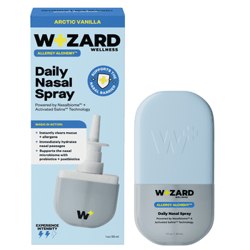 Wizard Wellness Daily Nasal Spray, Saline Mist Spray, Arctic Vanilla Scent, 272 Sprays