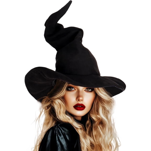 Wizard Witch Hat for Adults, Halloween Costume Cosplay Accessory for Party and Carnivala