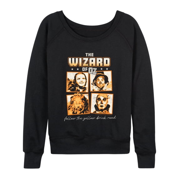 Wizard of Oz - Character Squares - Women's French Terry Long Sleeve Pullover