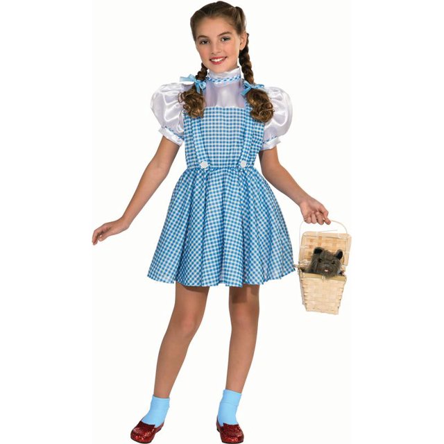 Wizard of Oz Dorothy Halloween Costume for Children, Girls Size Large