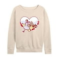 thumbnail image 1 of Wizard of Oz - Dorthy And Toto Heart - Women's Lightweight French Terry Long Sleeve Shirt, 1 of 5