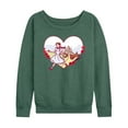 thumbnail image 1 of Wizard of Oz - Dorthy And Toto Heart - Women's Lightweight French Terry Long Sleeve Shirt, 1 of 5
