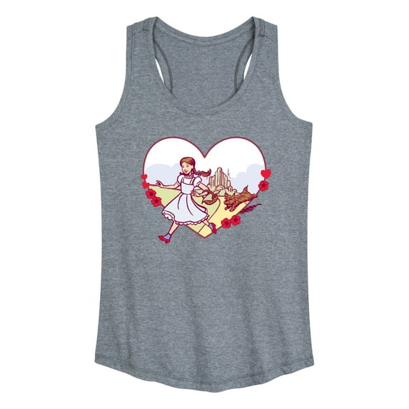 Wizard of Oz - Dorthy And Toto Heart - Women's Racerback Tank Top