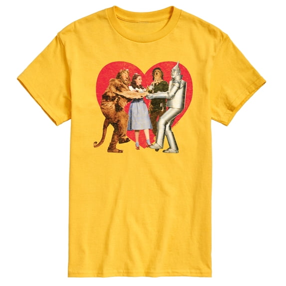 Wizard of Oz - Dorthy and Friends Photo Heart - Men's Short Sleeve Graphic T-Shirt