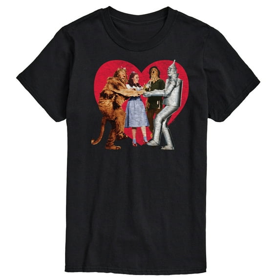 Wizard of Oz - Dorthy and Friends Photo Heart - Men's Short Sleeve Graphic T-Shirt