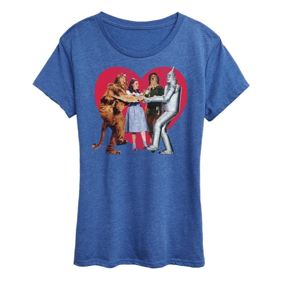 Wizard of Oz - Dorthy and Friends Photo Heart - Women's Short Sleeve Graphic T-Shirt