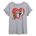 thumbnail image 1 of Wizard of Oz - Group Photo Heart - Juniors Oversized Graphic T-Shirt, 1 of 5
