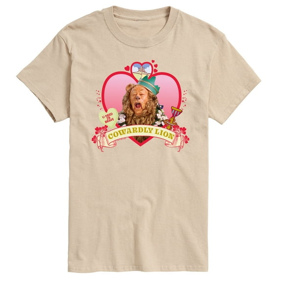 Wizard of Oz - Heart Cowardly Lion - Men's Short Sleeve Graphic T-Shirt