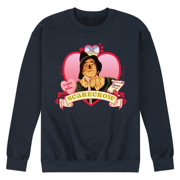Wizard of Oz - Heart Scarecrow - Men's Crew Neck Fleece Pullover