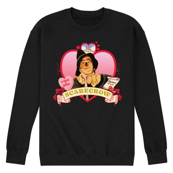 Wizard of Oz - Heart Scarecrow - Men's Crew Neck Fleece Pullover