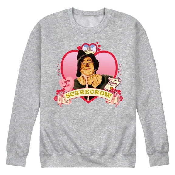 Wizard of Oz - Heart Scarecrow - Men's Crew Neck Fleece Pullover