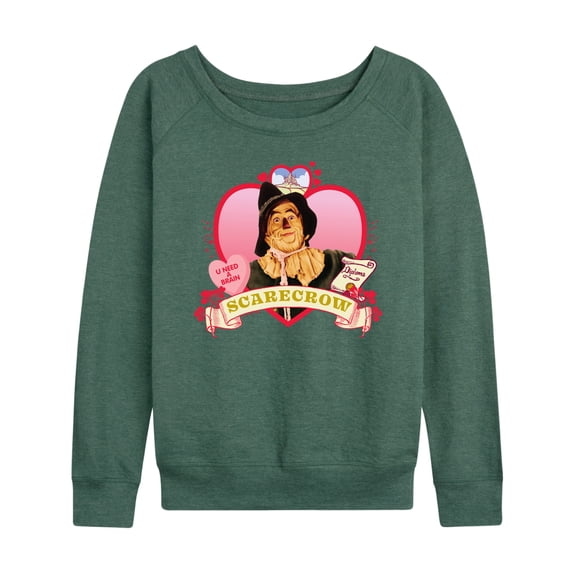 Wizard of Oz - Heart Scarecrow - Women's Lightweight French Terry Long Sleeve Shirt
