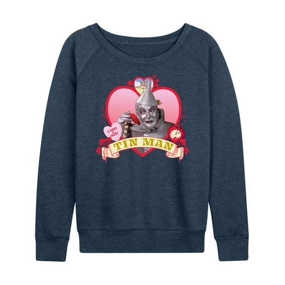 Wizard of Oz - Heart Tin Man - Women's Lightweight French Terry Long Sleeve Shirt