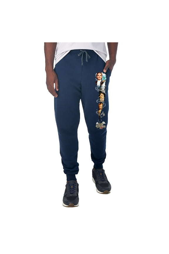Wizard of Oz It's a Twister Unisex Jogger Sweatpants with Pockets for Men and Women, Navy, X-Large