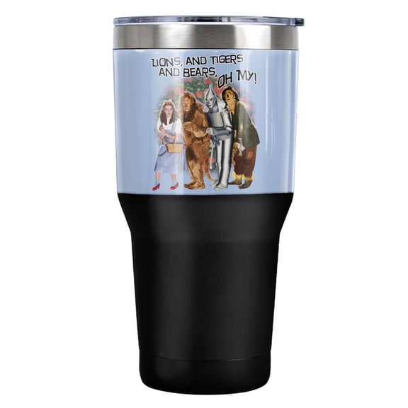 Wizard of Oz Oh My Stainless Steel Tumbler 30 oz Coffee Travel Cup, Vacuum Insulated & Double Wall with Leakproof Sliding Lid