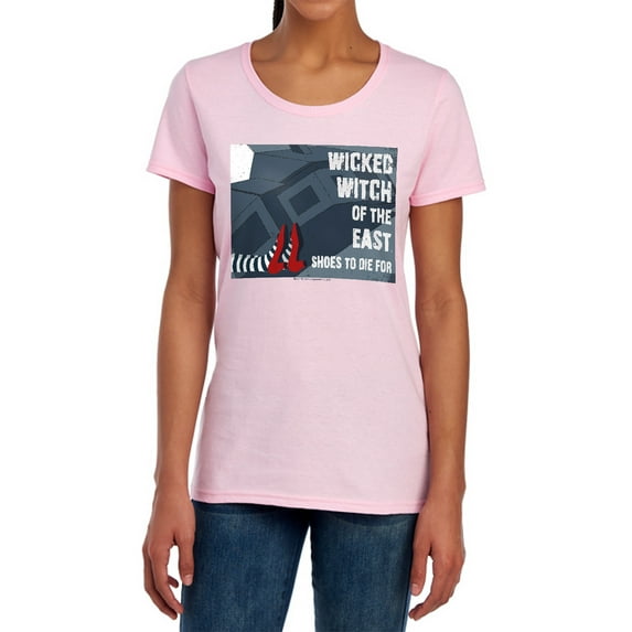 Wizard of Oz Shoes to Die for Women's T Shirt, Pink, Small