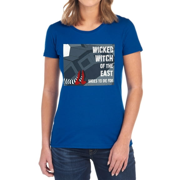 Wizard of Oz Shoes to Die for Women's T Shirt, Royal, X-Large