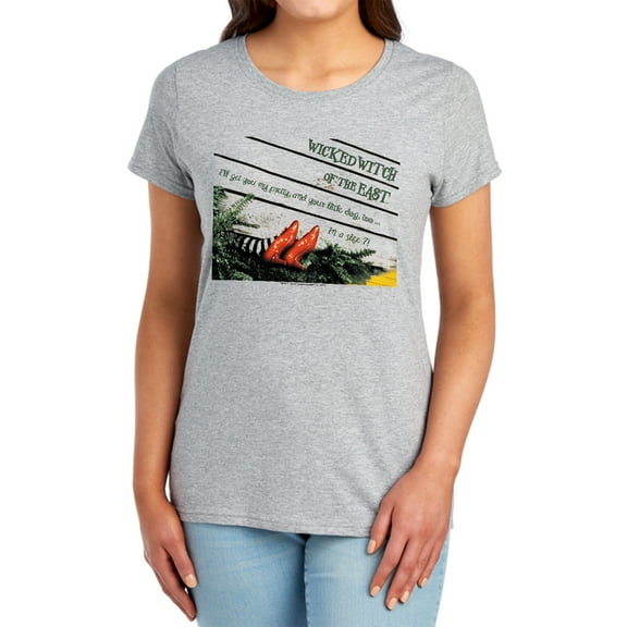 Wizard of Oz Size 7 Women's T Shirt, Athletic Heather, Medium