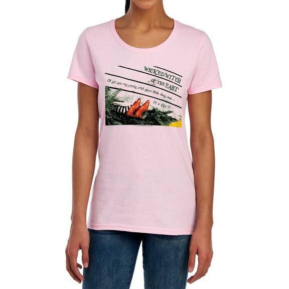 Wizard of Oz Size 7 Women's T Shirt, Pink, Large