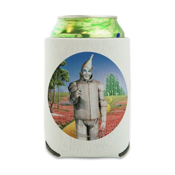 Wizard of Oz Tin Man Character Can Cooler - Drink Sleeve Hugger Collapsible Insulator - Beverage Insulated Holder