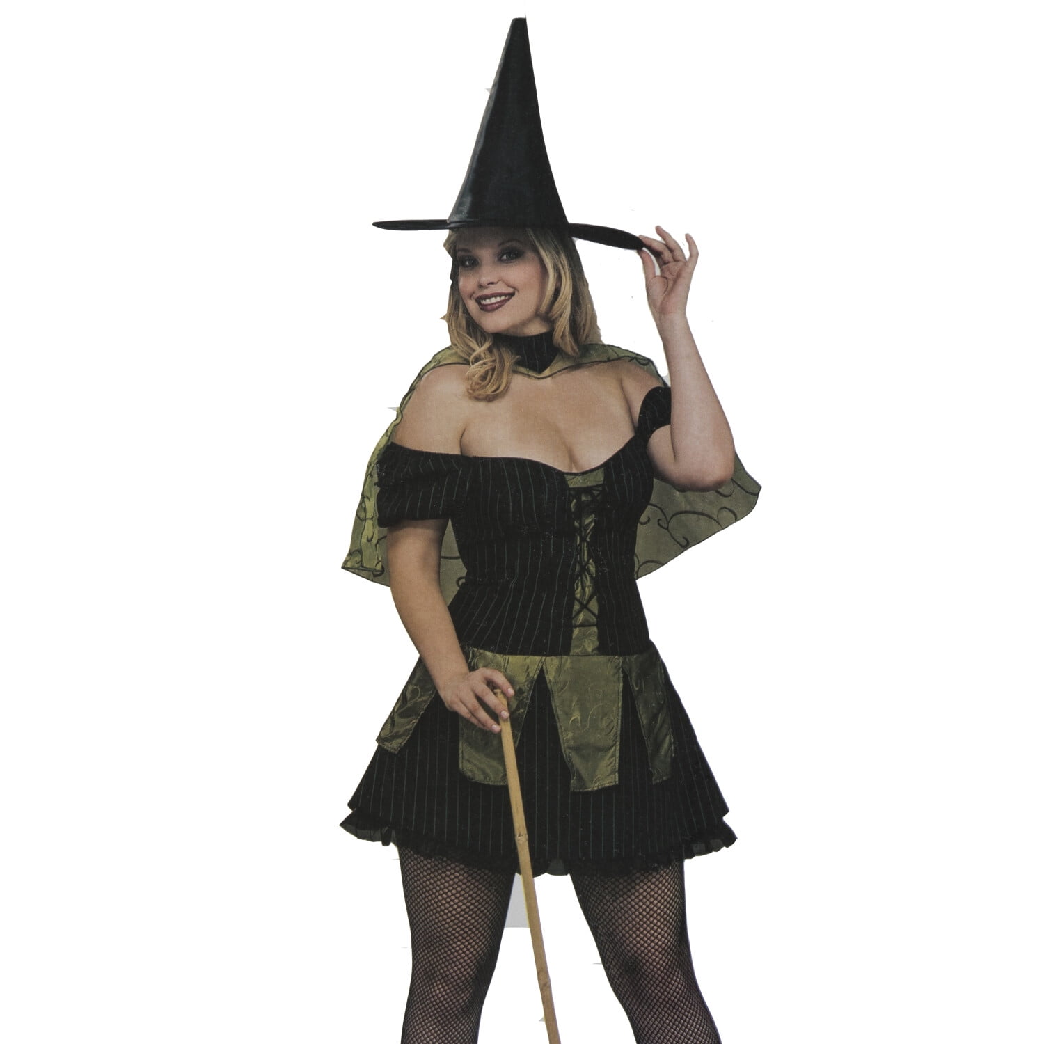 Wizard Of Oz Wicked Witch Adult Costume Plus Size Dress Sizes 14 16 Plus 214 Greenblack 6945