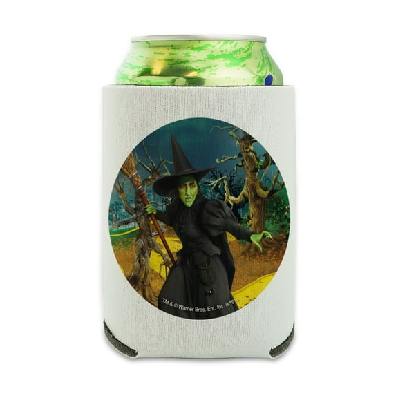 Wizard of Oz Wicked Witch Character Can Cooler - Drink Sleeve Hugger Collapsible Insulator - Beverage Insulated Holder