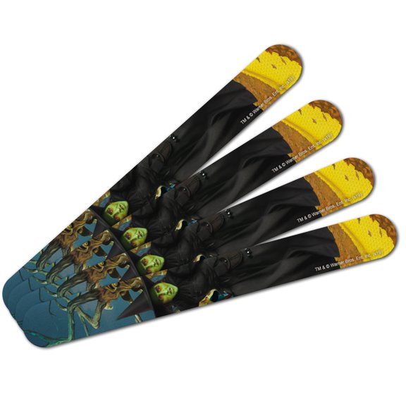 Wizard of Oz Wicked Witch Character Double-Sided Nail File Emery Board Set 4 Pack