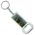 thumbnail image 1 of Wizard of Oz Wicked Witch Character Keychain Rectangle Chrome Plated Metal Bottle Cap Opener, 1 of 6