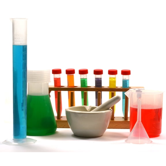 The Wizard's Potion Set - Plastic Edition - Labware Set for Home Experiments and "Potion" Making - Premium Polypropylene Flask, Beaker, Cylinder, Test Tubes
