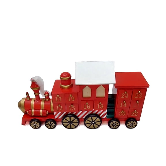 Wizardi Christmas Red Train Advent Calendar F07M14-4-Y01717