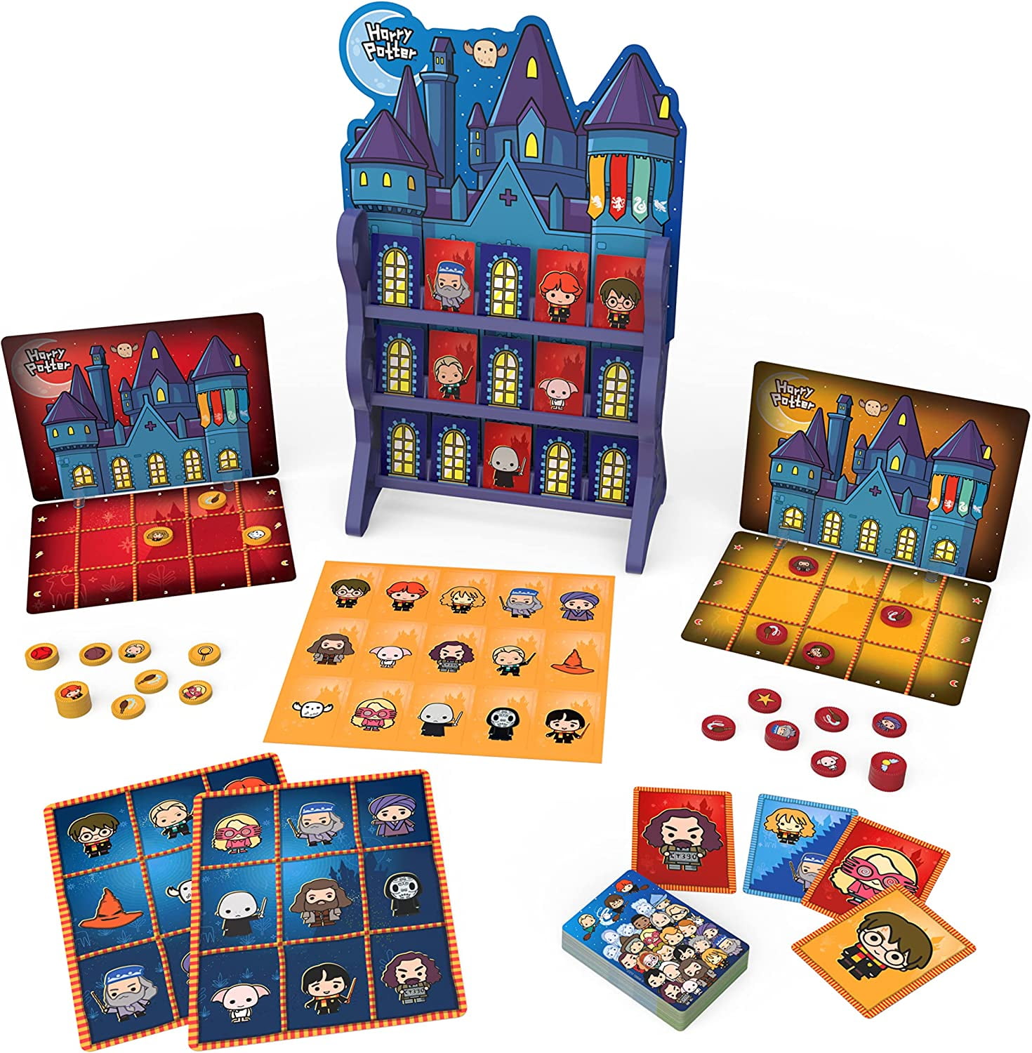 Wizarding World, Harry Potter Games HQ Checkers Tic Tac Toe Memory Match Go Fish Bingo Card Games Fantastic Beasts Gift, for Adults \u0026 Kids Ages 4+