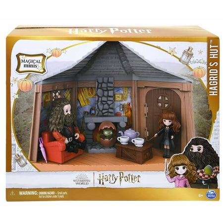 Wizarding World Harry Potter, Magical Minis Hagrid’s Hut Playset with 2 Figures and Accessories