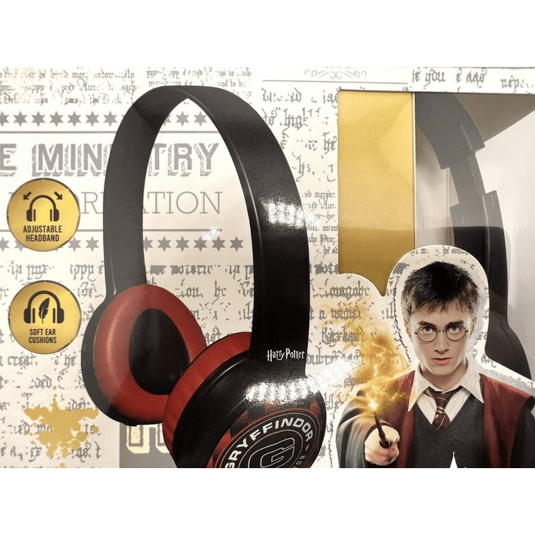 Wizarding World Harry Potter Over Ear Headphones, Black & Red