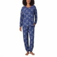 thumbnail image 1 of Hogwarts Harry Potter Women's Pajama Set, Long Sleeve Top and Jogger Pants, Blue, 2-Piece Lounge Set, Small, 1 of 5