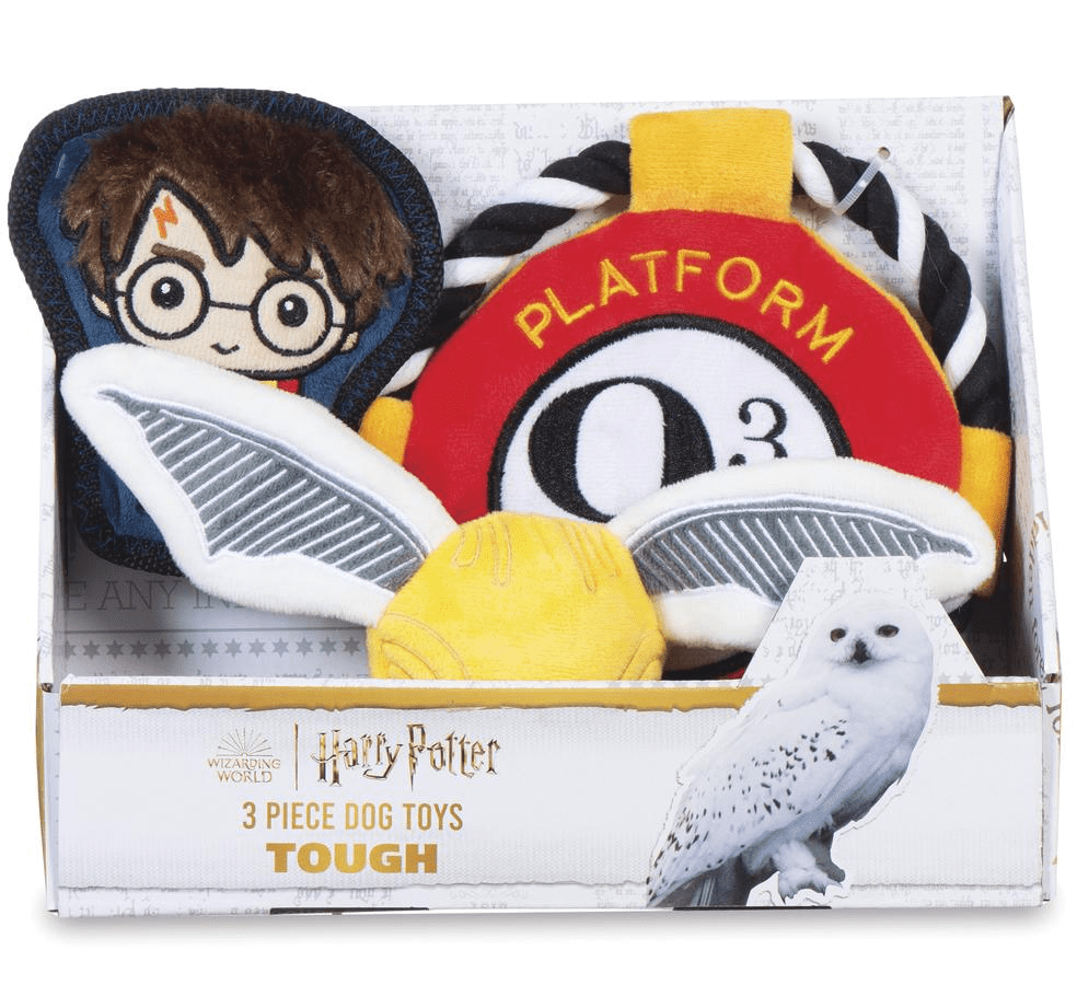 Wizarding World of Harry Potter 3 Piece Plush Squeaker Dog Toys