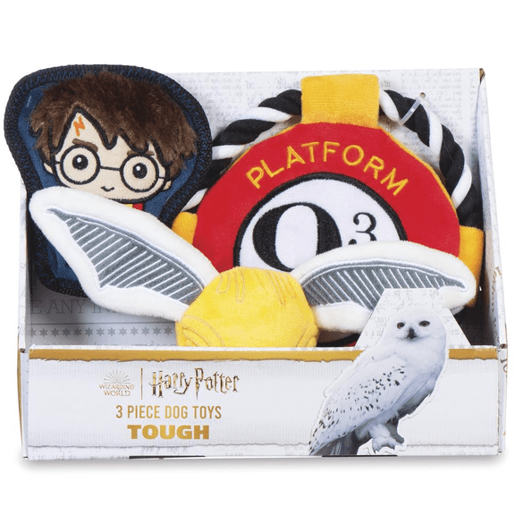 Wizarding World of Harry Potter 3 Piece Plush Squeaker Dog Toys