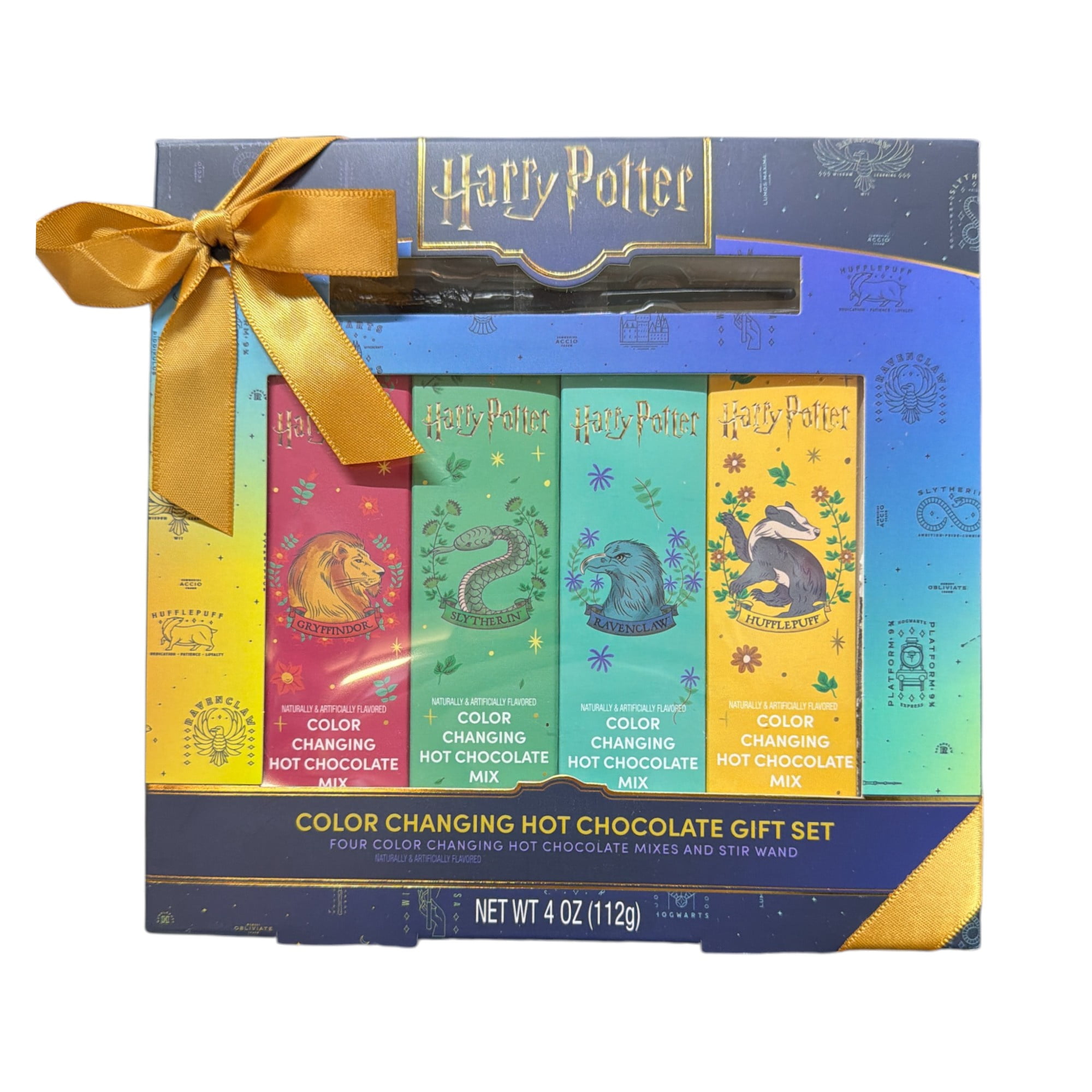 Wizarding World of Harry Potter Color Changing Hot Cocoa Gift Set, 4 Enchanting Colors, 4 oz Total