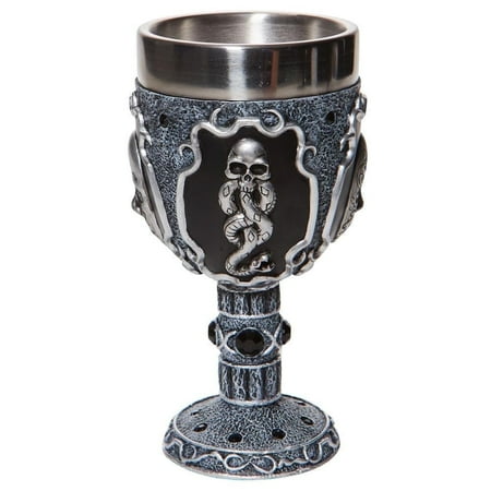 Wizarding World of Harry Potter Dark Arts Decorative Stainless Steel Resin Goblet 7.1in H