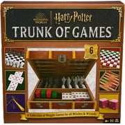 Wizarding World of Harry Potter Trunk of Games, 6-in-1 Game Box, Chess Set for Kids, Kids Games, Family Game Night, for Harry Potter Fans Ages 8+