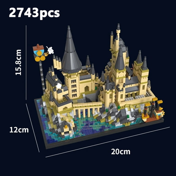 Wizardry Castle Micro Building Blocks Sets Gothic Architecture DIY Magic Academy Model Kit for Kid Adult Boy Girl Birthday Gifts