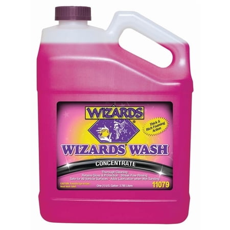 Wizards Wash Concentrate – 1 Gallon | Super-Concentrated Car Wash Soap with Rich Foam & Streak-Free Rinse | Safe for All Exterior Surfaces