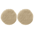thumbnail image 1 of Wizards 12 DA Wool Cut Pad Buffing Pads - Velcro Backed, Fast Cutting Wool Buffs - Compatible with 3 Inch Backing Plates - Flexible Auto Detailing Tool For Beginners - ?3x3x0.5 Inches - 2 Pack, 1 of 3