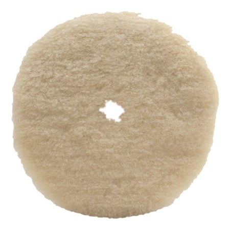 Wizards 21 DA Wool Cutting Pad – 6" Fast-Cutting Wool Pad with Velcro Backing | Compatible with 21 Big Throw Polisher & Mystic Cut