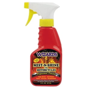 "Wizards Mist-N-Shine Quick Detailer Spray 8 oz  High Gloss Waterless Car Wash for Paint, Chrome, Glass & Plastics  Scratch-Free Finish, Auto Exterior Cleaner & Polish "