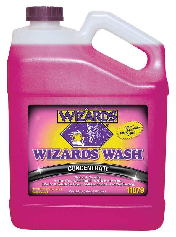 Wizards Car Wash - Super Concentrated Car Wash Soap - No Salt Biodegradable Car Wash Soap With Thick Foam - Exterior Care Products For Marine Use - Foam Cannon Soap For Car Washing Supplies - 1 Gallon - image 1 of 7