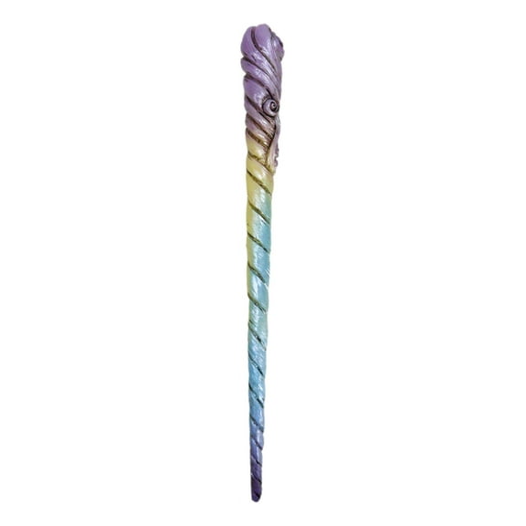 Wizards Fantasy Cosplay Rainbow Unicorn Horn Magic Wand Staff Prop Accessory 13"