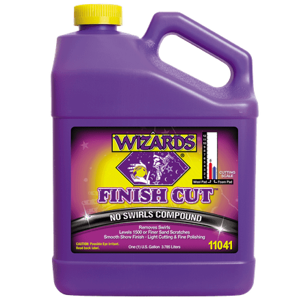 product image of Wizards Finish Cut Buffing Liquid - Cutting Compound & Polish Machine Glaze - Light Cutting and Fine Polishing - 1 Gallon