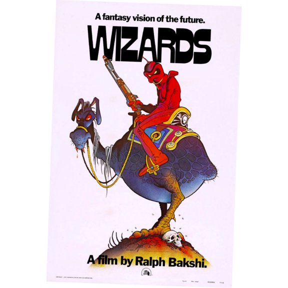 Wizards Movie Metal Sign 8inx 12in Art Print on Metal 8x12 Multi-Color Square Adults AB Posters