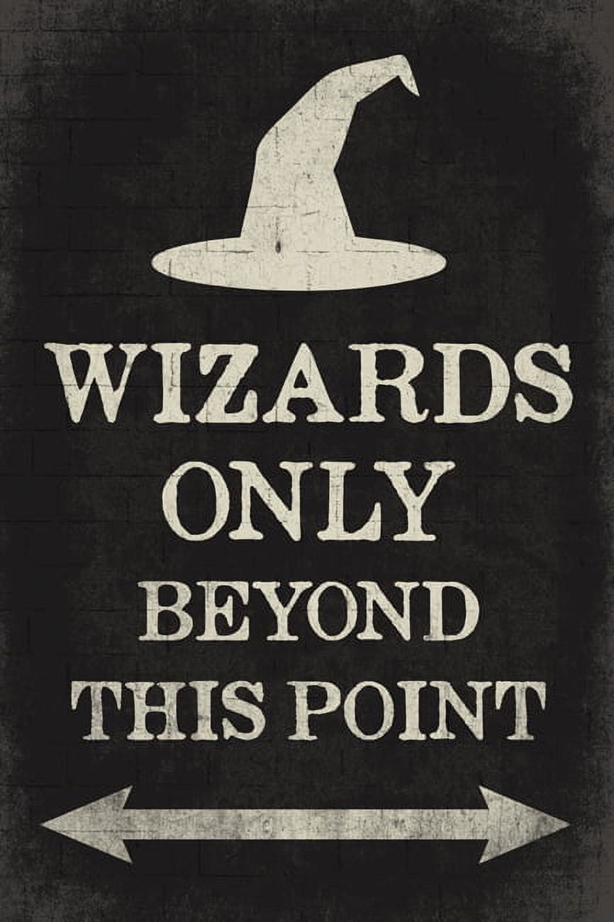 KEEP CALM COLLECTION Wizards Only Beyond This Point Poster Print