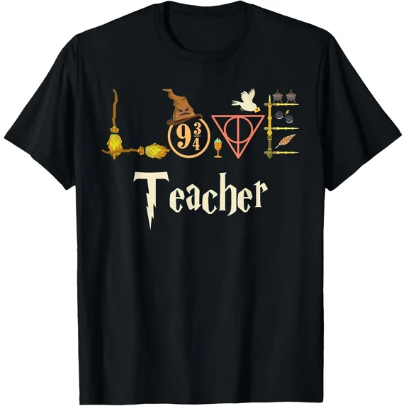 Wizards Teacher Back to School Halloween Graphic T-Shirt - Walmart.com